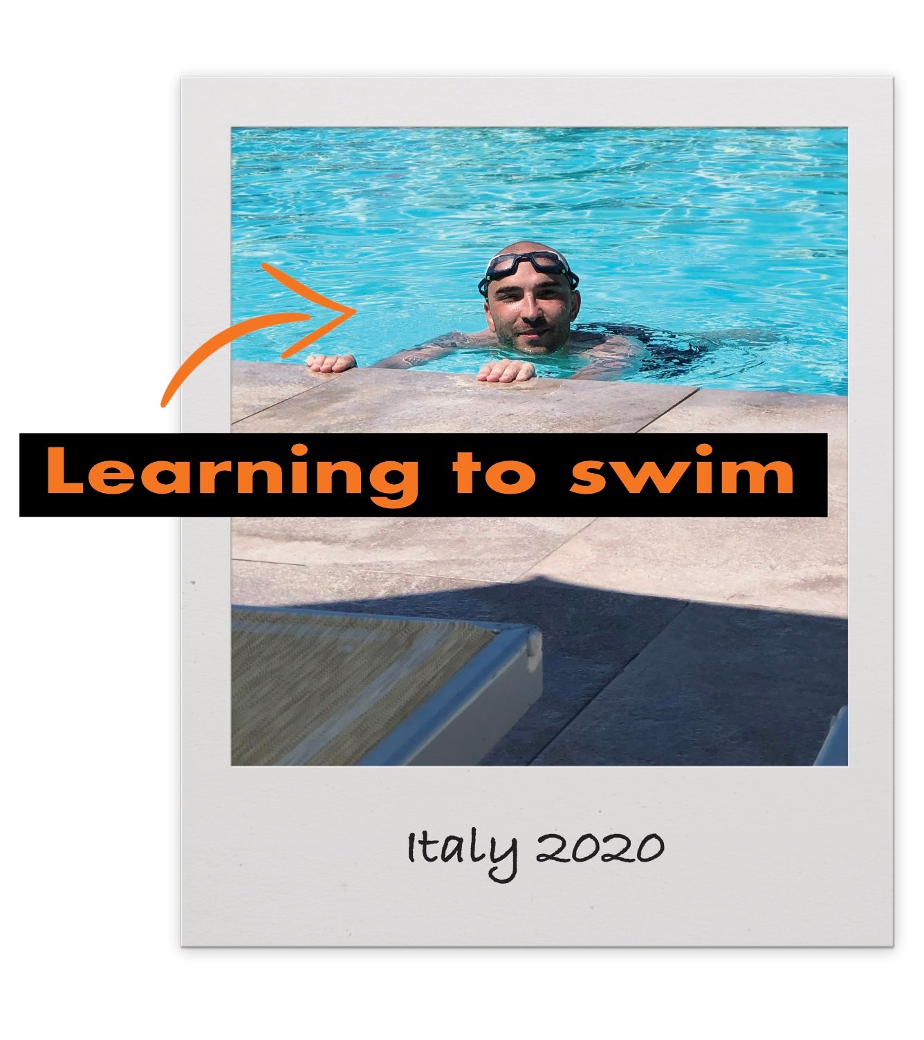 Alan Cie learning to swim as an adult 